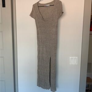 Free People Beach Tan Knit Dress